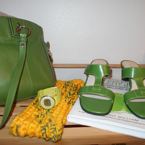 Headband Yellow and Green - Picture 2 of 9